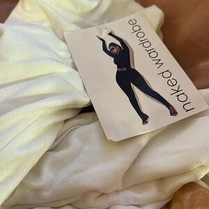 Naked White Micro Long Dress